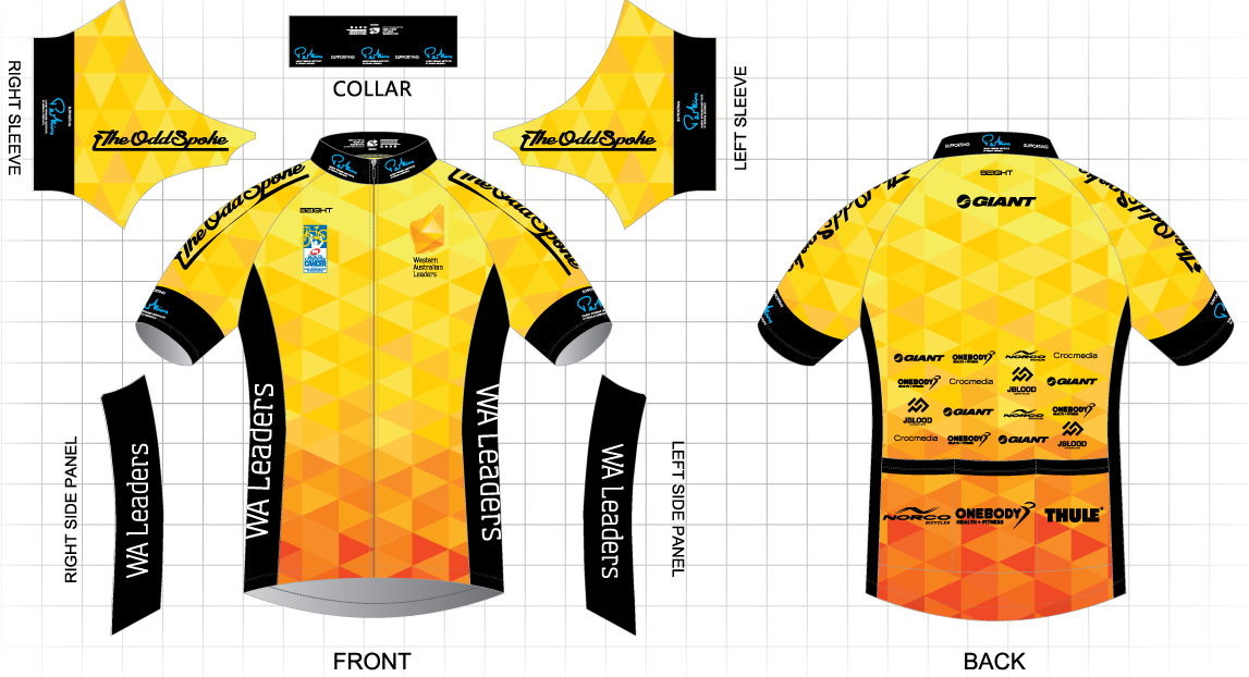 WA Leaders MACA Ride To Conquer Cancer Team and Team Jersey